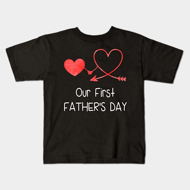 Our First Father_s Day Kids T-Shirt by danielsho90